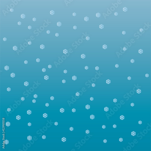 snow vector illustration on blue background