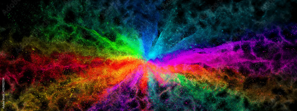 abstract colorful background with rainbow