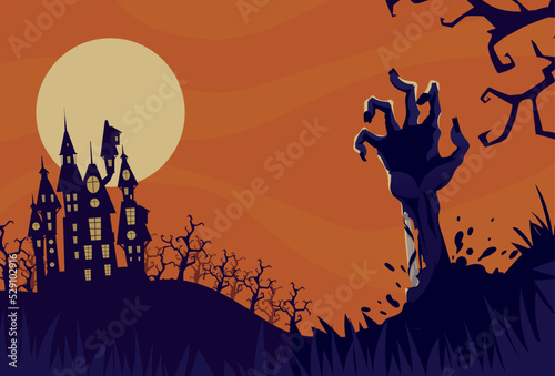 halloween creepy night © Stockgiu