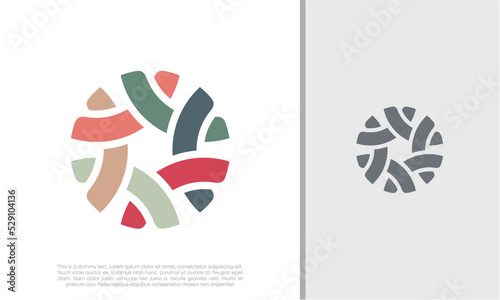 Global Community Logo Icon Elements Template. Community human Logo template vector. Community health care. Abstract Community logo. Human Resources Consulting Company.