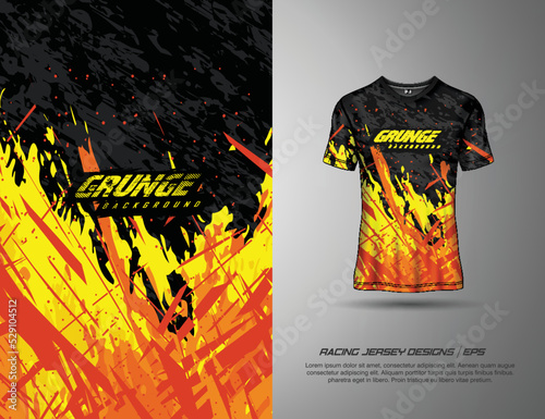 Tshirt sports grunge texture background for soccer jersey, downhill, cycling, football, gaming.