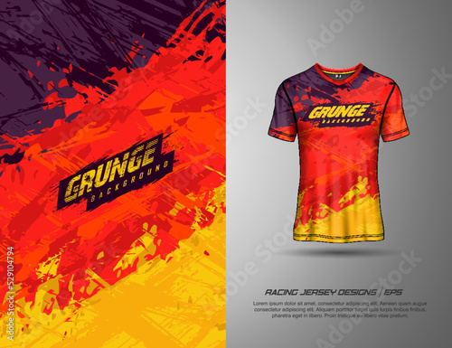 Tshirt sports grunge texture background for soccer jersey, downhill, cycling, football, gaming.