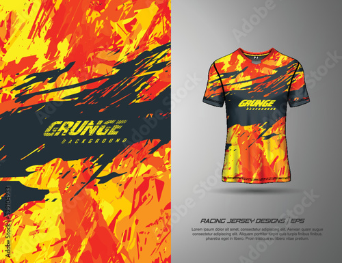 Tshirt sports grunge texture background for soccer jersey, downhill, cycling, football, gaming.