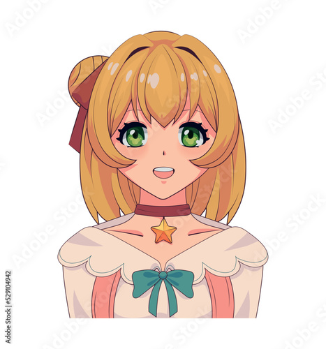 anime blond girl