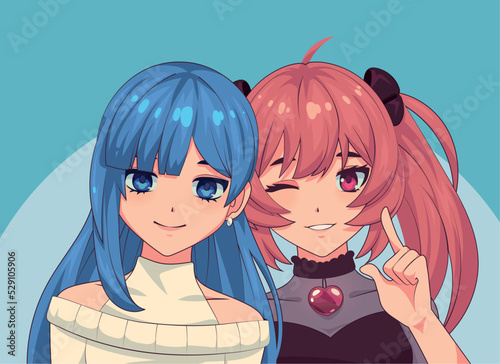 two anime girls
