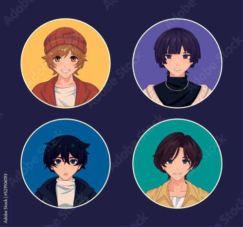 anime male avatars