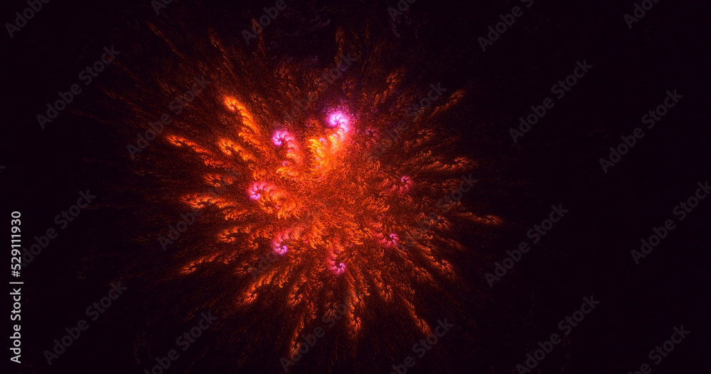 3D rendering abstract multicolor fractal light background 3D rendering abstract multicolor fractal light background