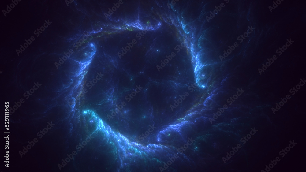 Obraz premium 3D rendering abstract round light background