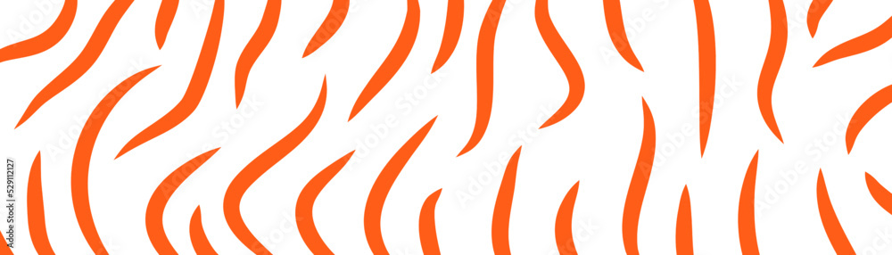 Obraz premium Modern exotic orange color shapes. Fashionable template for design.