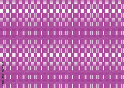 Abstract Vector Seamless Checkered Square and trellis geometric, chevron Pattern purple