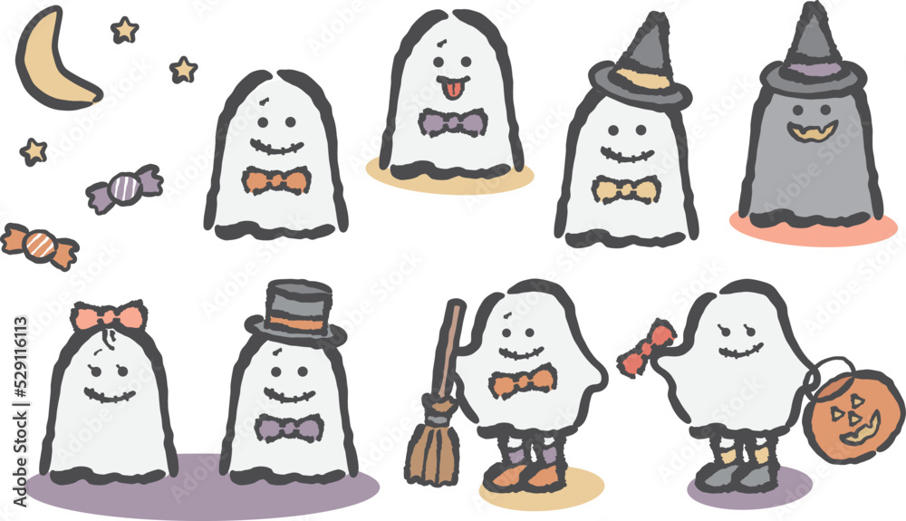 ハロウィン おばけ キャラクター セット ハロウィン おばけ キャラクター セット