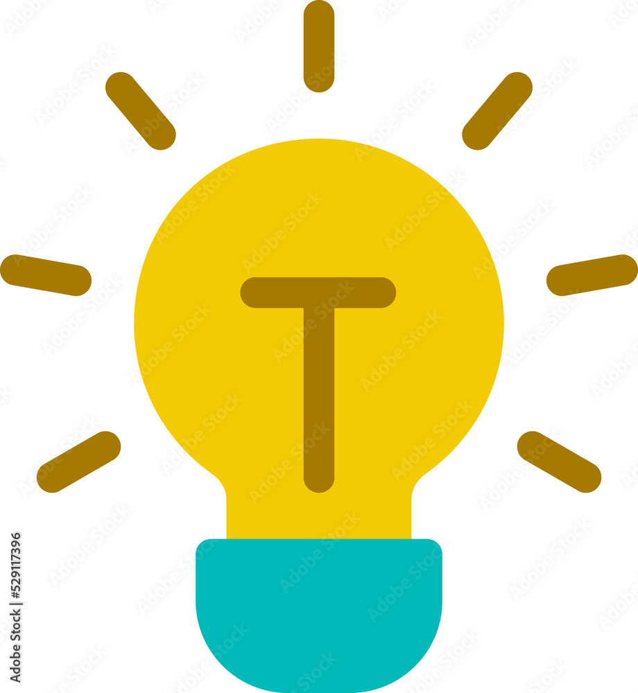 Brilliant idea flat color ui icon. Creative thinking. Innovation brainstorming. Sudden insight. Simple filled element for mobile app. Colorful solid pictogram. Vector isolated RGB illustration Brilliant idea flat color ui icon. Creative thinking. Innovation brainstorming. Sudden insight. Simple filled element for mobile app. Colorful solid pictogram. Vector isolated RGB illustration