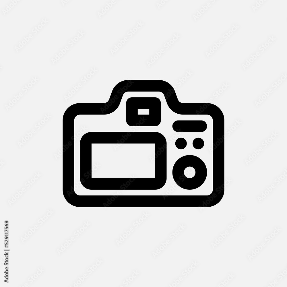 Camera screen icon in line style about camera, use for website mobile app presentation Camera screen icon in line style about camera, use for website mobile app presentation