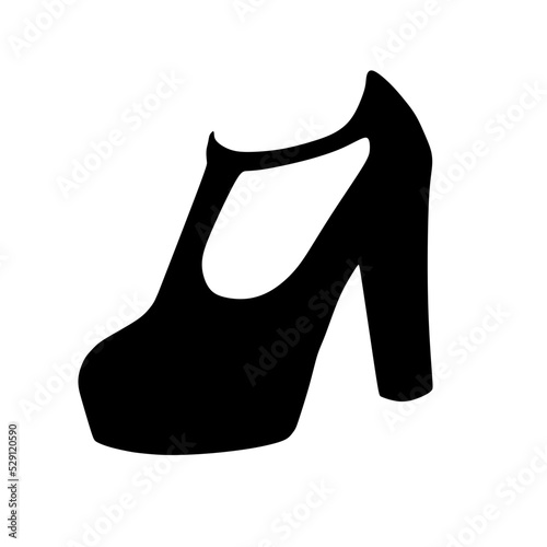 heels isolated on white background