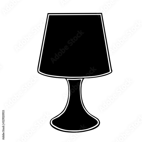 table lamp isolated on white background