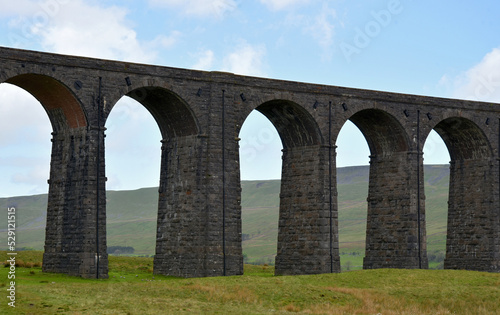 Ribbleshead viaduct and scenery in Ribblesdale, Yorkshire Dales © davidyoung11111