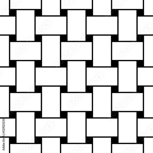 Geometric seamless pattern with intertwined bands. Wrapping paper. Tiling. Abstract background