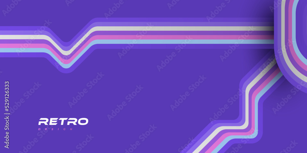 Abstract Retro Background with Colorful Lines. 1970's Background Design Abstract Retro Background with Colorful Lines. 1970's Background Design
