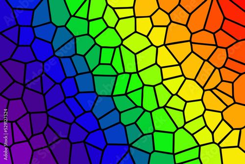rainbow stained glass pattern background design
