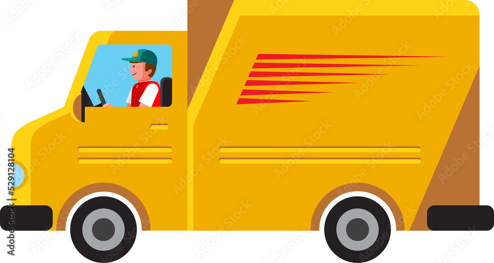 delivery van with truck, delivery delivery van with truck, delivery