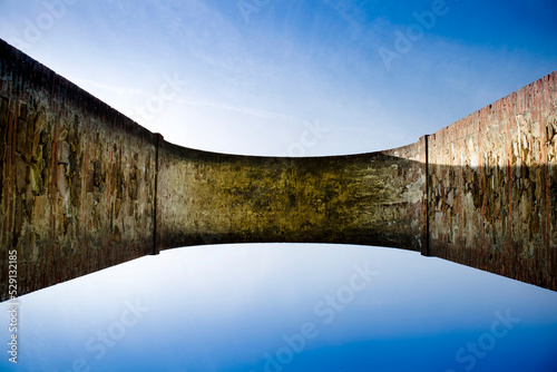 Ancient aqueduct in the province of Lucca Italy Fototapet