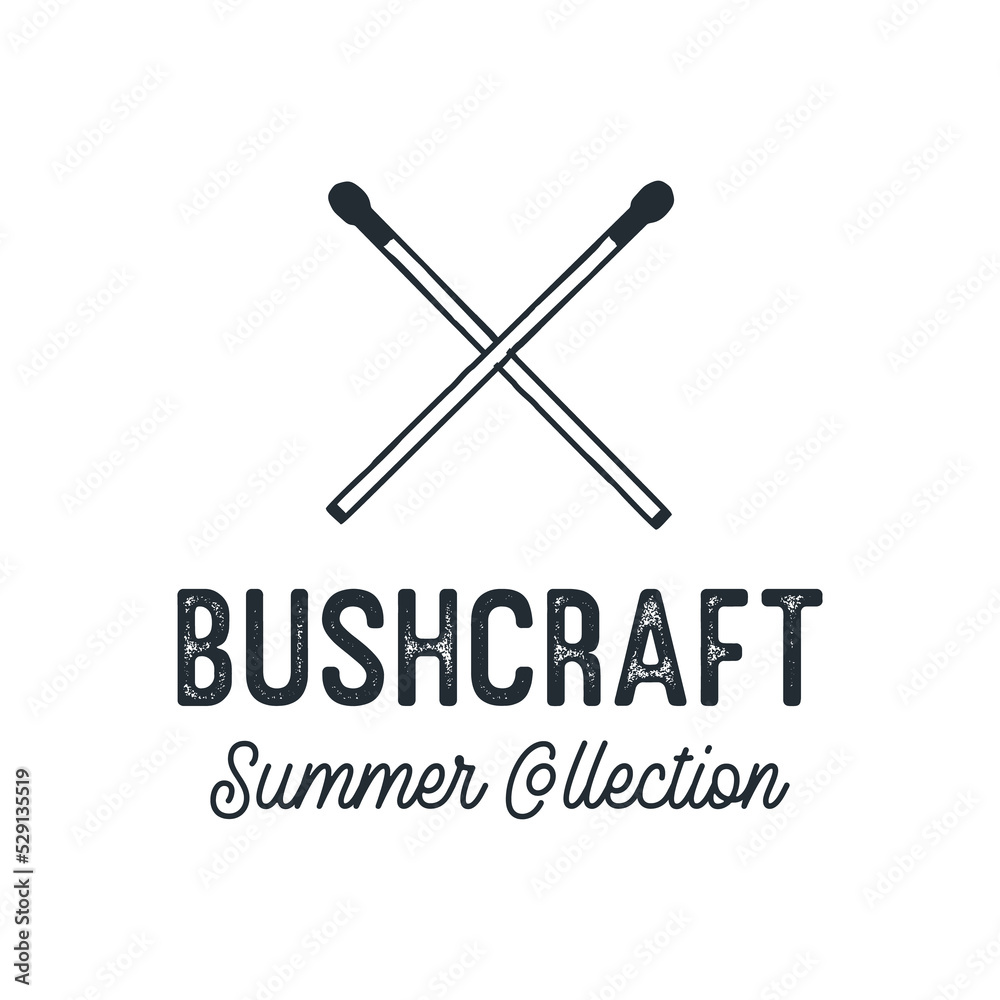Tee graphic with crossed matchsticks Tee graphic with crossed matchsticks
