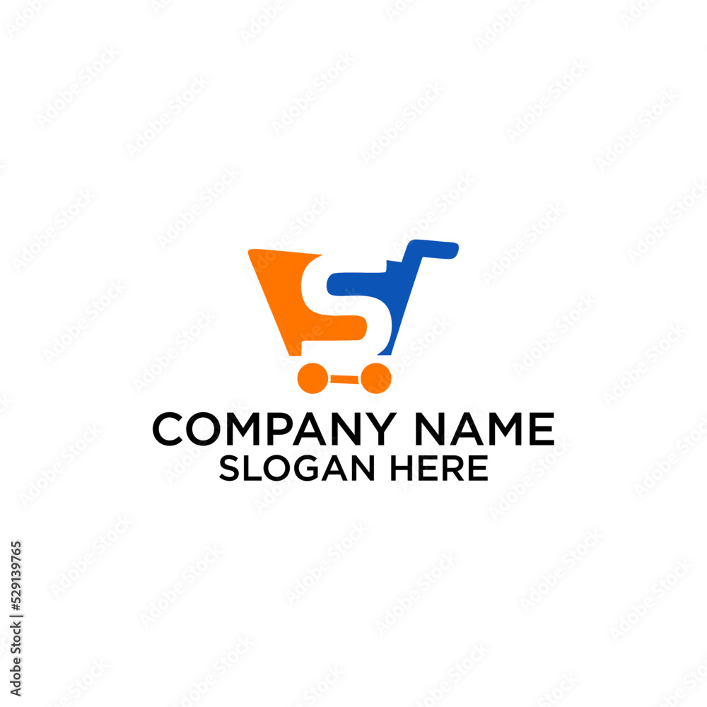 Letter S in shopping bag logo design
Letter S in shopping bag logo design