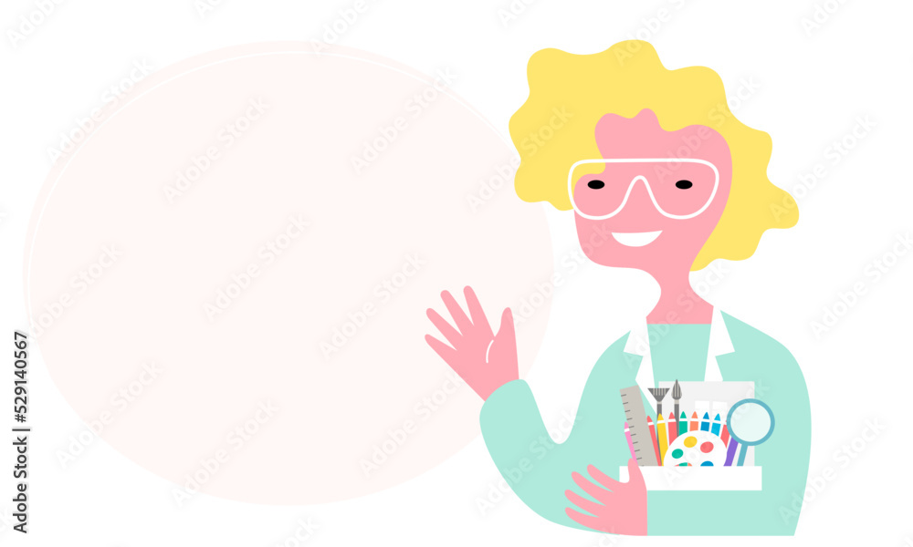Back to school background for school advertisement banner, flat vector illustration. Back to school background for school advertisement banner, flat vector illustration.