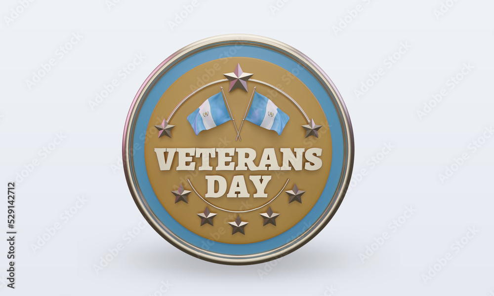 3d Veterans day Guatemala rendering front view 3d Veterans day Guatemala rendering front view
