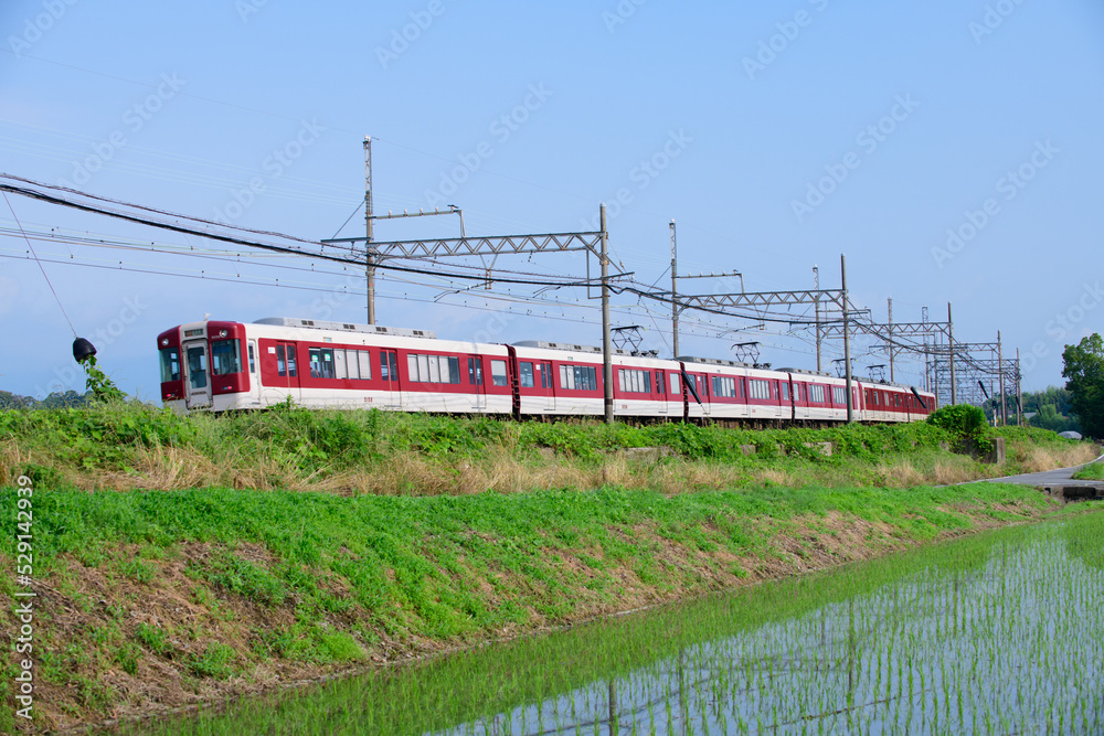 Naklejka premium 電車