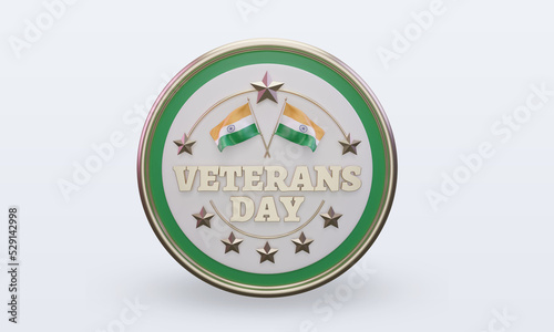 3d Veterans day India rendering front view