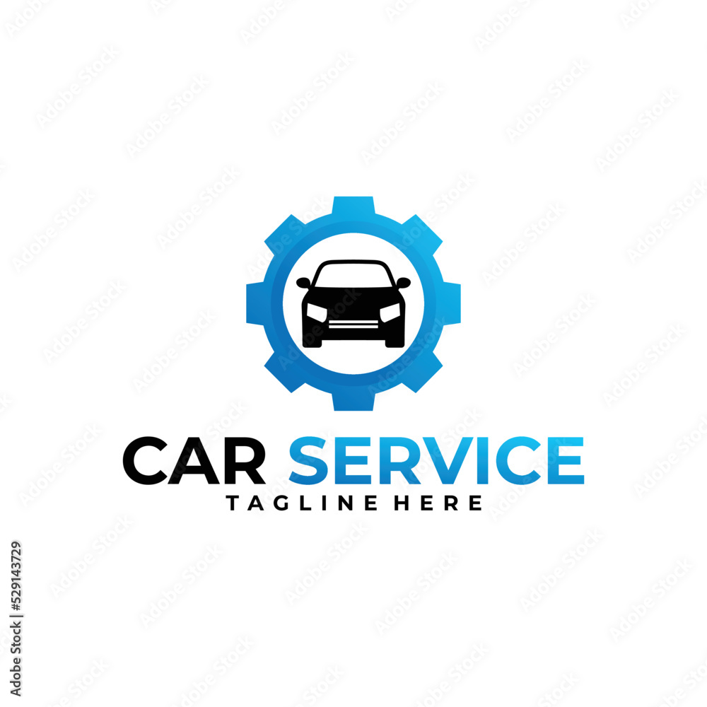 Fototapeta premium car service logo vector design template