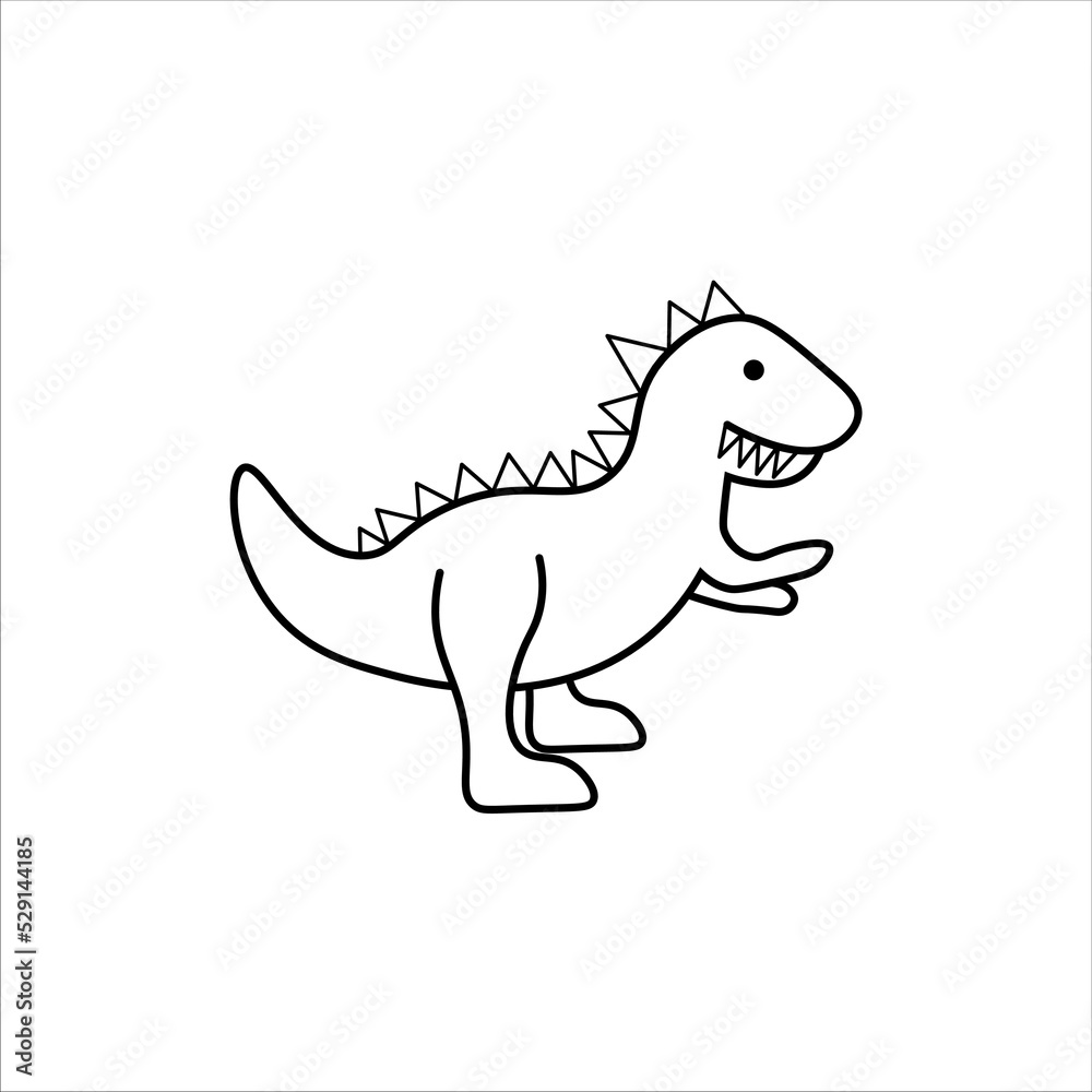 dinosaur icon vector illustration symbol