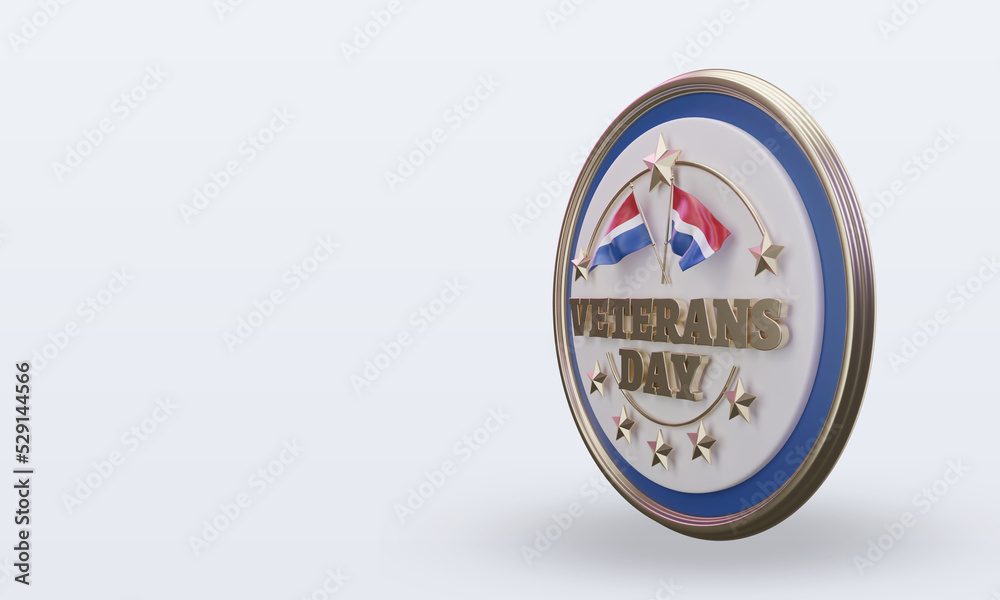 3d Veterans day Netherlands rendering right view 3d Veterans day Netherlands rendering right view