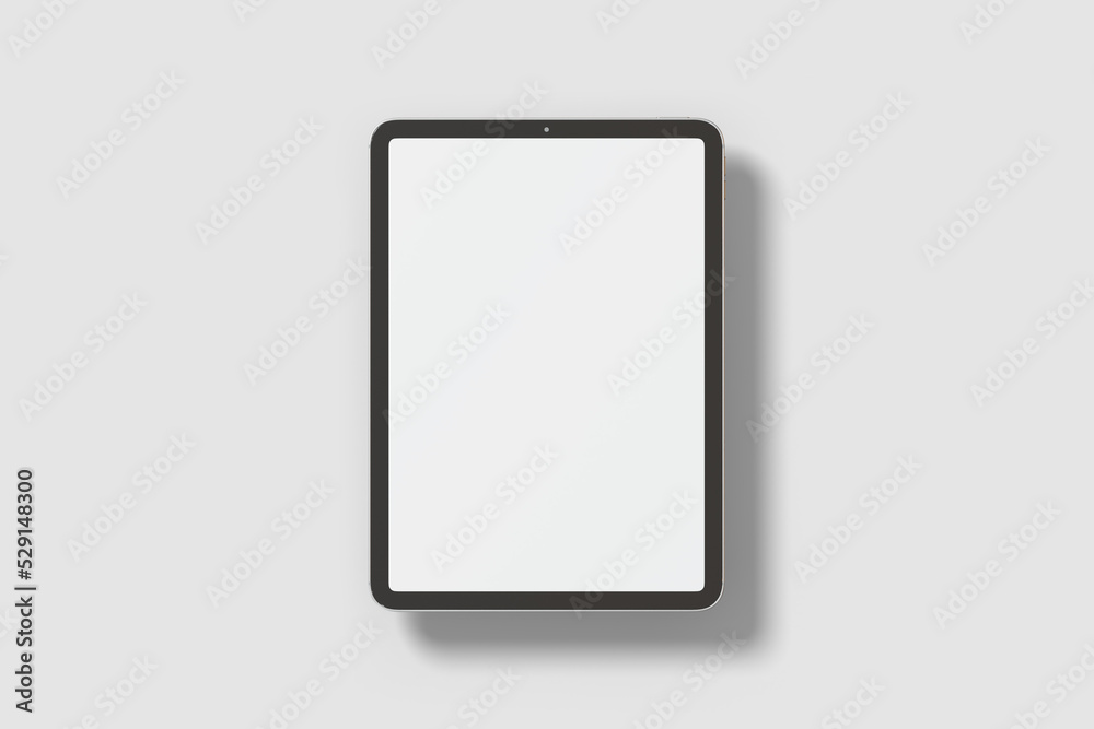 Floating tablet mockup top view Floating tablet mockup top view