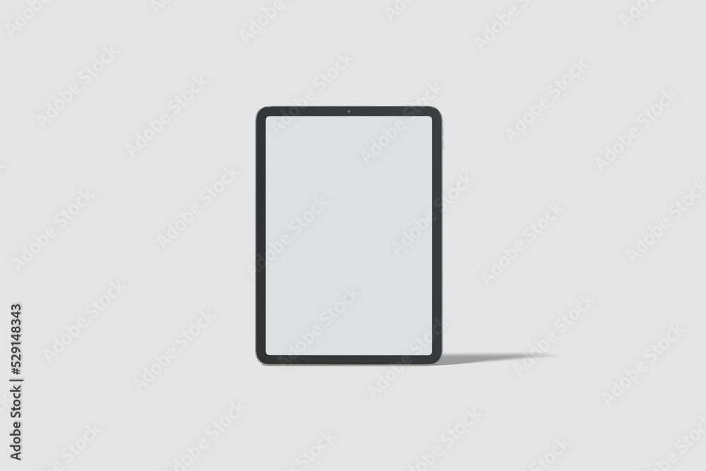 Tablet mockup with blank screen front view Tablet mockup with blank screen front view
