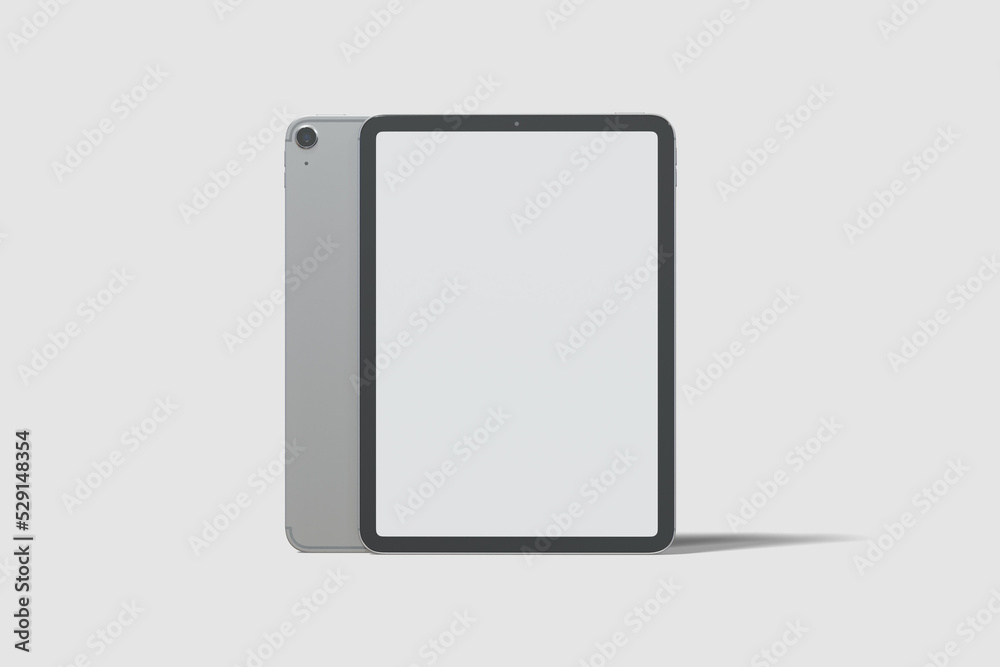 Portrait tablet with blank screen mockup Portrait tablet with blank screen mockup