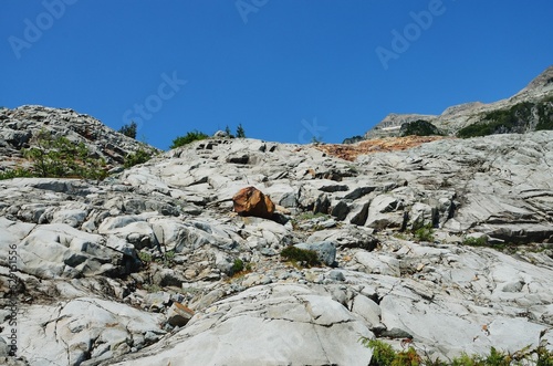 Beautiful view of rocky formations in Henry M. Jackson Wilderness, WA, USA photo