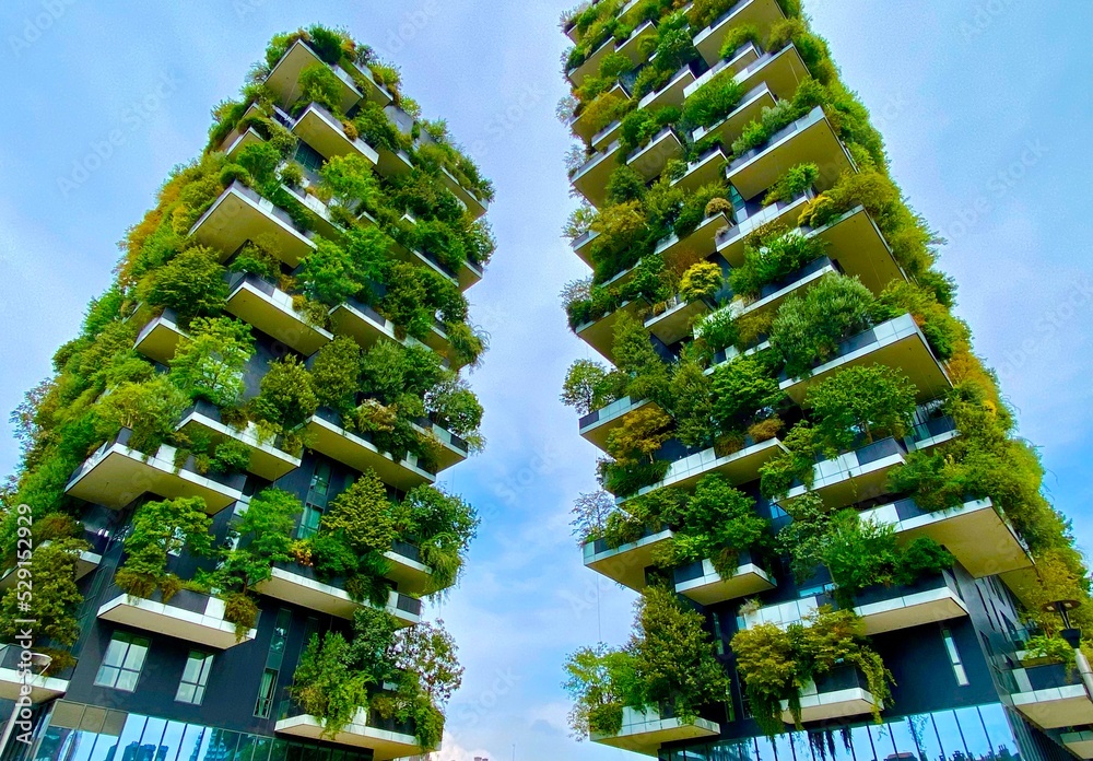 Obraz premium Bosco Verticale, the tree in the city of Milan