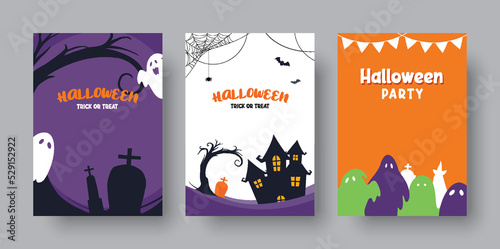 Halloween background. Halloween illustration template for poster, flyer, sale, and all design.