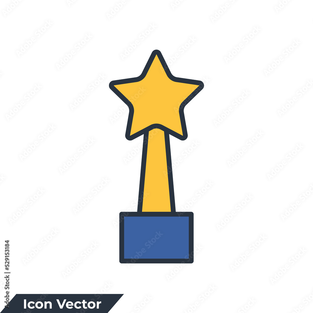 trophy icon logo vector illustration. Champion, award symbol template for graphic and web design collection trophy icon logo vector illustration. Champion, award symbol template for graphic and web design collection