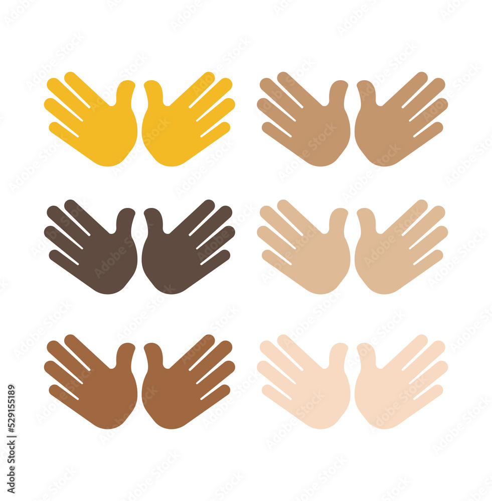 Two open hands, representing openness. Sometimes used as a hug, or as a display of jazz hands. Emoji vector symbol sign icon