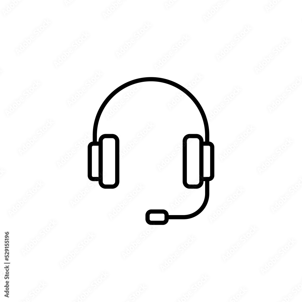 Headphone icon vector for web and mobile app. headphone sign and symbol Headphone icon vector for web and mobile app. headphone sign and symbol