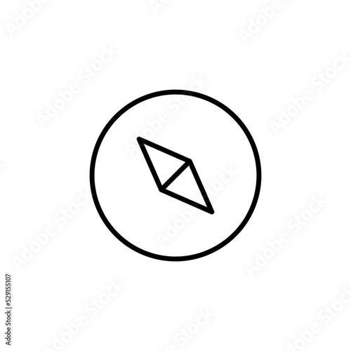 Compass icon vector for web and mobile app. arrow compass icon sign and symbol