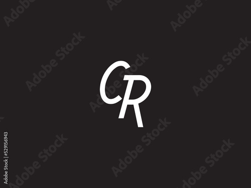 Monogram CR Logo Design, Creative Cr rc Logo Letter Vector Icon For Clothing Brand