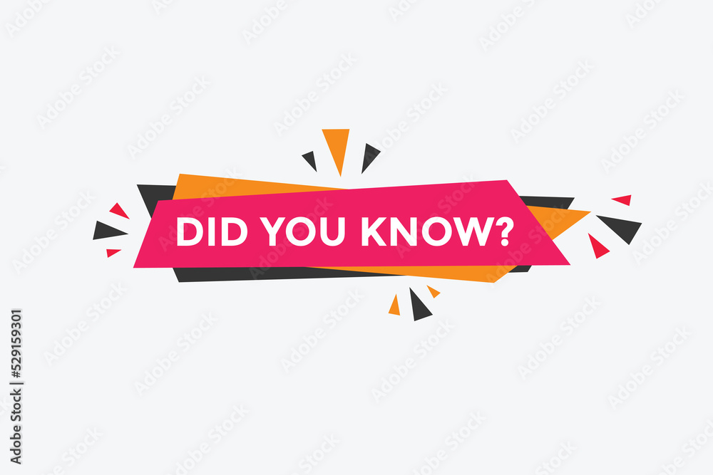 Did you know Colorful label sign template. Did you know symbol web banner
Did you know Colorful label sign template. Did you know symbol web banner
