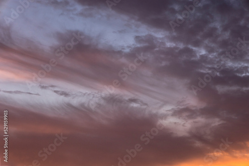 Colorful clouds in the sky