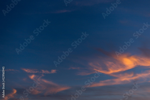 Colorful clouds in the sky