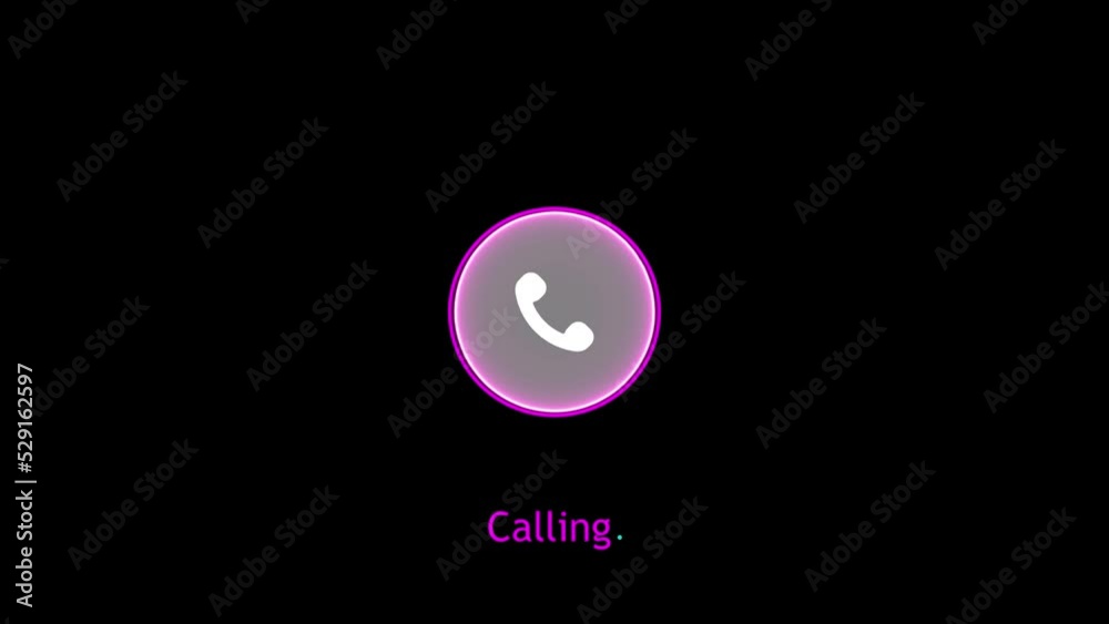 technology calling icon animation. technology calling icon animation.