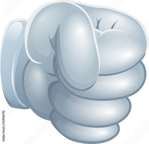 Cartoon fist graphic